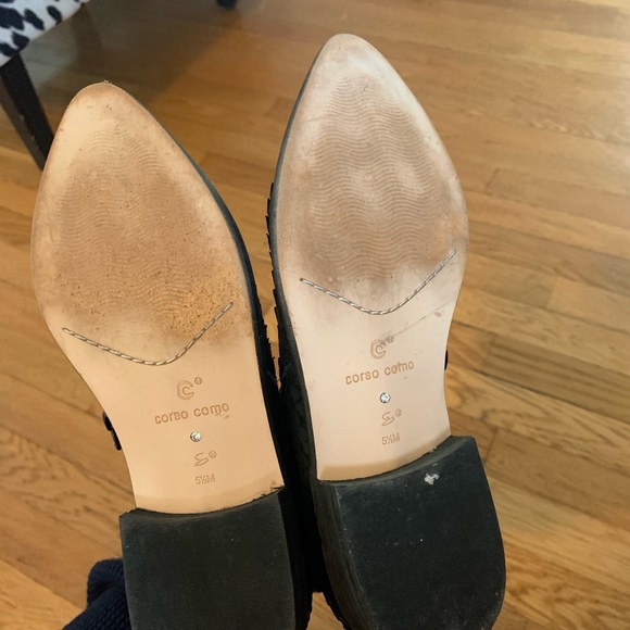 Black booties with fake snake skin corso como - Picture 4 of 4